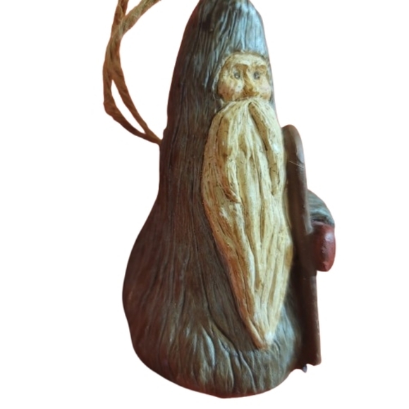 Vintage Santa Claus Holiday Ornament Folk Art - Picture 2 of 5